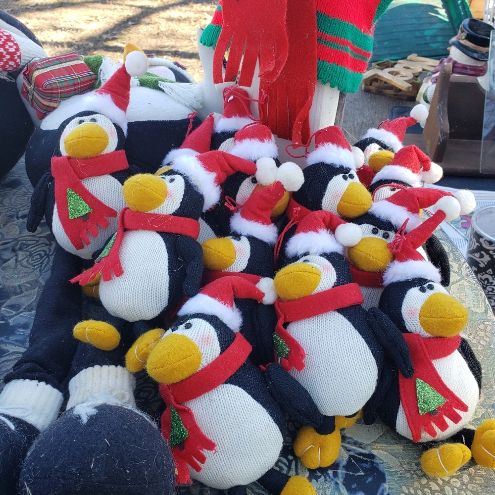 Penguin Christmas  ornaments! They are about 5" tall and there are 13 of them!